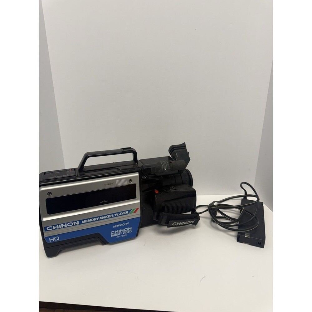 Vintage Chinon CV-T60G VHS Camcorder Memory Maker Player 6x Zoom + AC Adapter